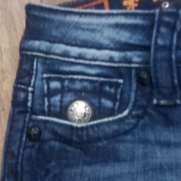 Rock Revival Women's 26 Capri Jen Faux Leather Flap Pockets NWT - Picture 4 of 11